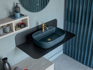 PLANA - Plate washbasin countertop by Scarabeo Ceramiche - view 2